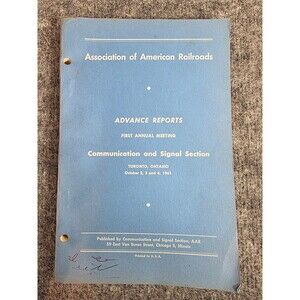 Association of American Railroads Proceedings First Meeting Toronto ON Paperback